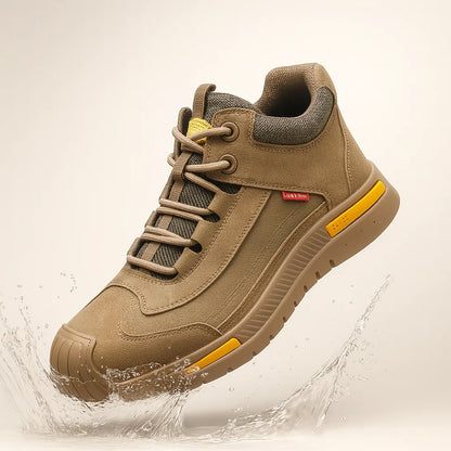 Troya X50 Sicherheitsschuhe – Ultraleichte Arbeitsschuhe mit Stahlkappe - Braun