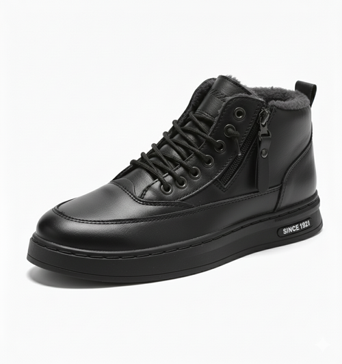 NordicBoot – Herren Winterstiefel waterproof & warm - Schwarz